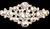 BRO-RHS-102-SILVER.  Silver/Clear Crystal Rhinestone Brooch