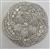 BRO-RHS-264-SILVER.  Crystal Rhinestone Brooch - 3.25 Inches
