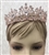 CWN-108-GOLD-CRYSTAL. WHOLESALE CROWN, CLEAR CRYSTALS ON GOLD METAL
