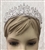 CWN-108-SILVER-CRYSTAL. WHOLESALE CROWN, CLEAR CRYSTALS ON SILVER METAL