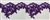 LNS-BBE-104-PURPLE.  Bridal Lace with Beads - Purple - 3" Wide