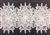 LNS-BBE-252-OFFWHITE. Off-White Bridal Lace with Multi-Layer Raised Flowers- 5 Inch Wide