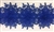 LNS-BBE-252-ROYALBLUE. Royal Blue Bridal Lace with Multi-Layer Raised Flowers - 5 Inch Wide