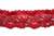 LST-BED-113-RED.  Beaded Stretch Lace