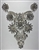 RHS-APL-015-CLEARCRYSTAL. Hot-Fix OR Sew-On Clear Crystal Rhinestone Applique On White Mesh - 10 x 7.5 Inches