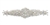 RHS-APL-833-AB.   Hot Fix / Sew-On AB Crystal Rhinestone Applique - Silver Beads - 8.5 X 2 Inches