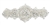 RHS-APL-872-SILVER.  Hot Fix / Sew-On Clear Crystal Rhinestone Applique - Silver Beads - 7.5 x 3 Inches