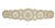 RHS-APL-M101-GOLD.  Glue-On / Sew-On Clear Crystal Rhinestone Applique - Gold Metal Backing - 2.25 inch X 9 Inch