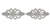 RHS-TRM-1493-SILVER.  CRYSTAL RHINESTONE TRIM - 3 INCHES WIDE - REPEAT LENGTH 6 INCHES