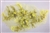 APL-BED-117-YELLOW. Beaded Applique with Rhinestones on Net. - Yellow - 13.5" x 8" - Each $6