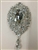 BRO-RHS-009-CLEARCRYSTAL.  CLEAR CRYSTAL RHINESTONE BROOCH