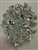 BRO-RHS-056.  CLEAR CRYSTAL RHINESTONE BROOCH - 3 X 4 INCH