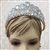 CWN-104-SILVER-AB. WHOLESALE CROWN, AB CRYSTALS ON SILVER METAL