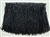 FRI-BED-107-BLACK.  Beaded Fringe - Black Color - 6" Wide - On Black Tape - 1 yard