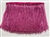 FRI-BED-107-FUCHSIA. Beaded Fringe - Fuchsia Color - 6" Wide - On Pink Tape - 1 yard