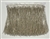 FRI-BED-107-SILVER - Beaded Fringe - Silver Color - 6" Wide - On Silver Tape - 1 yard