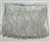 FRI-BED-107-WHITE. Beaded Fringe - White Color - 6" Wide - On White Tape - 1 yard