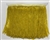 FRI-BED-107-YELLOWGOLD.  Beaded Fringe - Yellow Gold Color - 6" Wide - On Yellow Tape - 1 yard