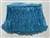 FRI-BED-109-BLUE. Beaded Fringe - Blue Color - 6" Wide - On Blue Tape - 1 yard