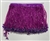 FRI-BED-109-PURPLE. Beaded Fringe - Purple Color - 6" Wide - On Purple Tape - 1 yard