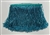 FRI-BED-109-TEAL. Beaded Fringe - Teal Color - 6" Wide - On Teal Tape - 1 yard