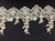 LNS-BBE-187-GOLDNWHITE.  BRIDAL BEADED LACE