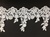 LNS-BBE-187-SILVERNWHITE.  BRIDAL BEADED LACE