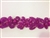 LNS-BBE-199-FUCHSIA.  BRIDAL BEADED TRIM - FUCHSIA - 1.25 INCH WIDE