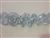 LNS-BBE-199-SILVER.  BRIDAL BEADED TRIM - SILVER - 1.25 INCH WIDE