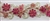 LNS-BBE-200-FUCHSIAGOLD. EMBROIDERED BRIDAL BEADED LACE - 1.5" - FUCHSIA-GOLD