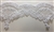 LNS-BBE-213-WHITE. BRIDAL EMBROIDERED LACE - 6.5 " WIDE