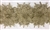 LNS-BBE-252-GOLD. Gold Bridal Lace with Multi-Layer Raised Flowers - 5 Inch Wide