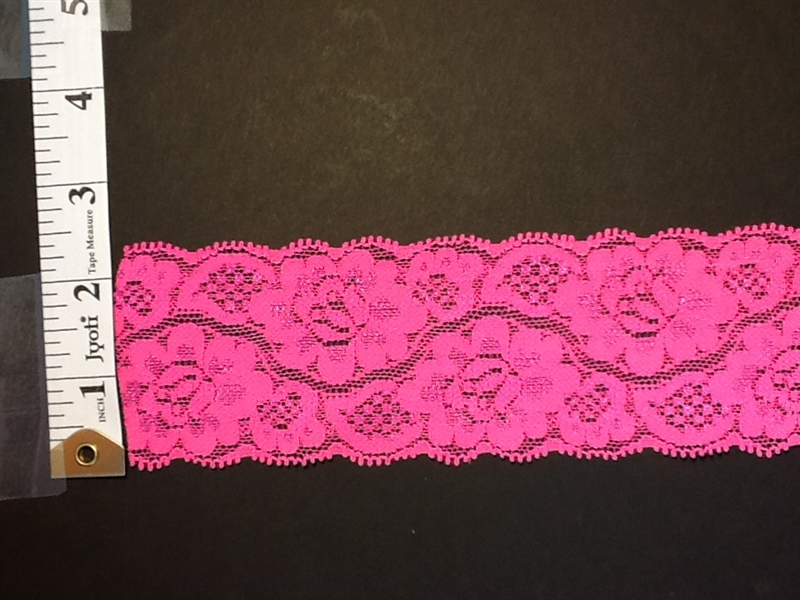 pink stretch lace