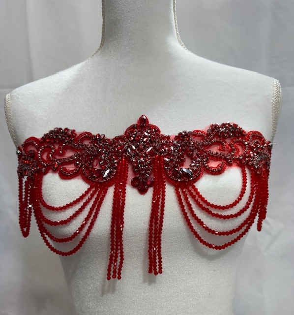  Rhinestones Applique Crystals Red