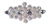 RHS-APL-478-AB.  Rhinestone Applique - 7 x 3 Inches