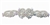 RHS-APL-736-AB.  AB CRYSTAL RHINESTONE APPLIQUE - 11" X 2.5"