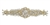 RHS-APL-833-GOLD.   Hot Fix / Sew-On Clear Crystal Rhinestone Applique - Gold Beads - 8.5 X 2 Inches