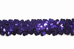 lst-sqn-103-3lines-purple.  Stretch Sequin Lace