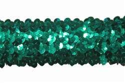 lst-sqn-104-4lines-green.  Stretch Sequin Lace