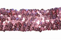 lst-sqn-104-4lines-palepink.  Stretch Sequin Lace