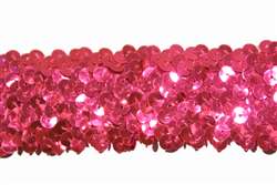 lst-sqn-104-4lines-pink.  Stretch Sequin Lace