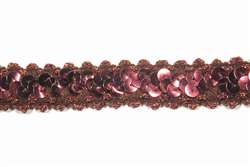 lst-sqn-133-3lines-burgundy.  Stretch Sequin Lace