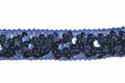 lst-sqn-144-4lines-blue.  Stretch Sequin Lace